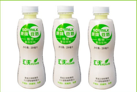 上海汇沃塑料瓶豆奶258ml招商*