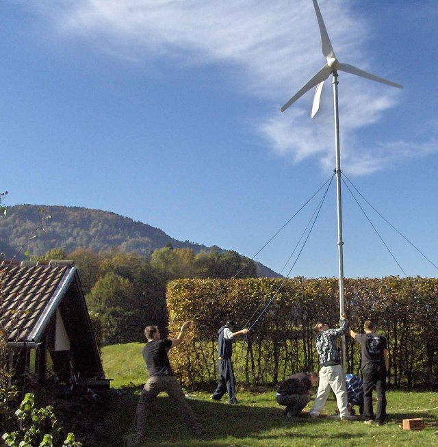 风力发电机5kw的偏航保护的家用小型风力发电机价格