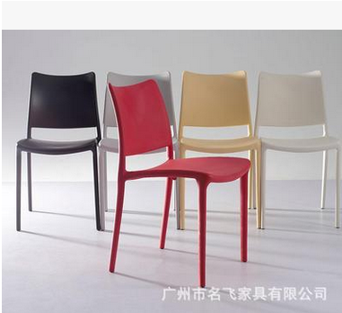 广州厂家供应KFC同款餐桌椅塑料餐椅子一体成型加厚现代休闲塑胶桌椅