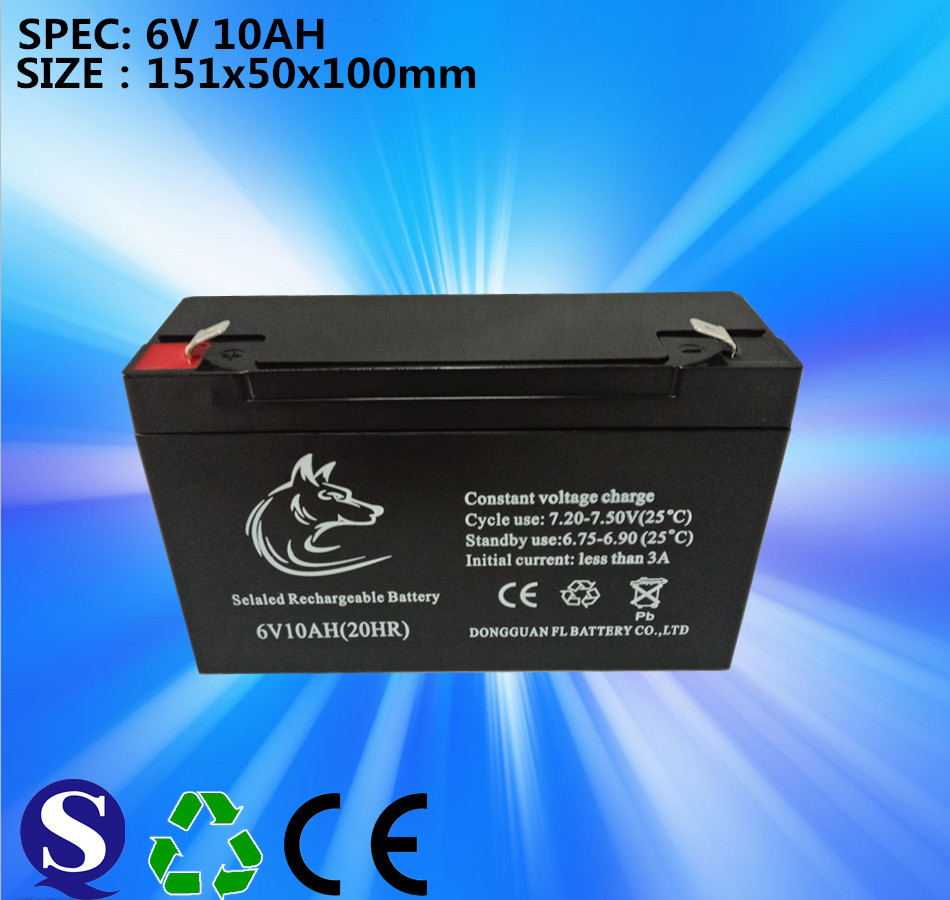 工厂供应6V18AH铅酸蓄电池 免维护电池