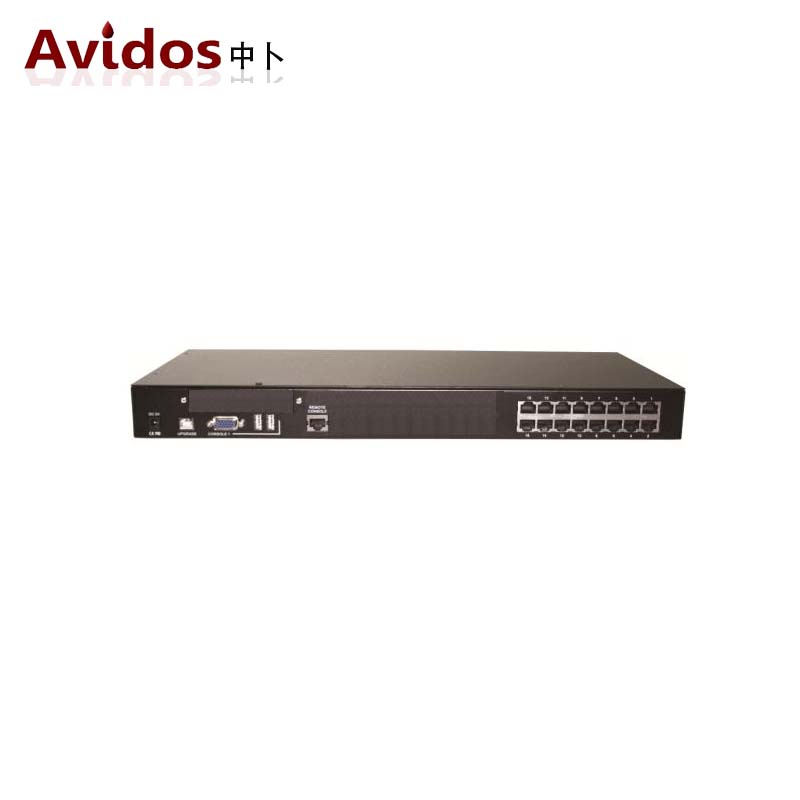 中卜AVIDOS 1用户16端口机架式 CAT5 网线 KVM切换器 服务器管理器