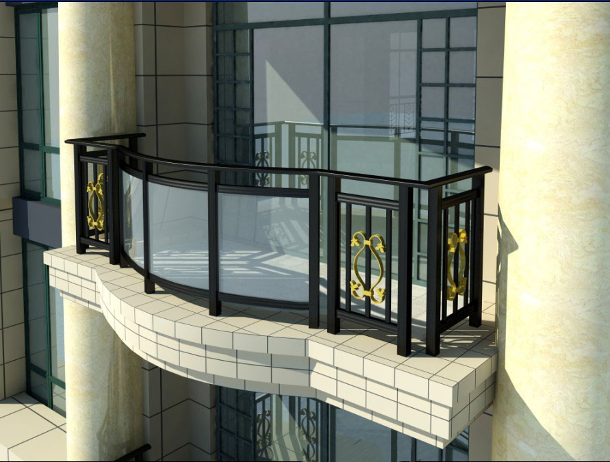 锌钢阳台护栏厂家阳台栏杆设计安装阳台玻璃护栏装修