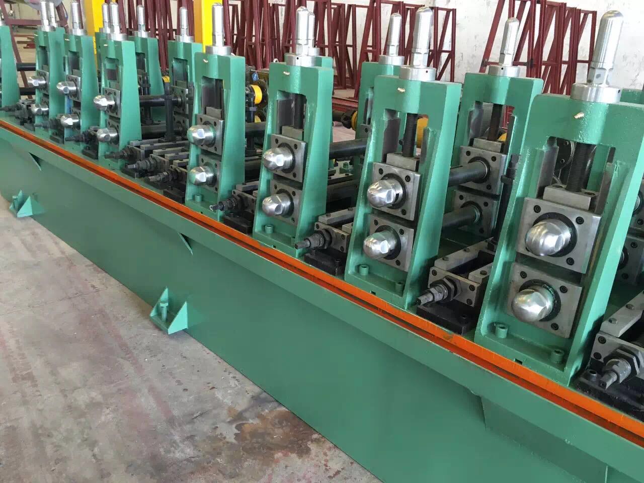 佛山百冠不锈钢异型焊管成型机械设备异型焊管机组生产线制管机械