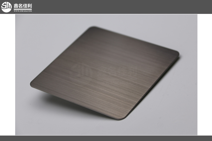 名佳利彩色不锈钢黑钛拉丝板 不锈钢拉丝板加工厂 彩色不锈钢装饰板供应商