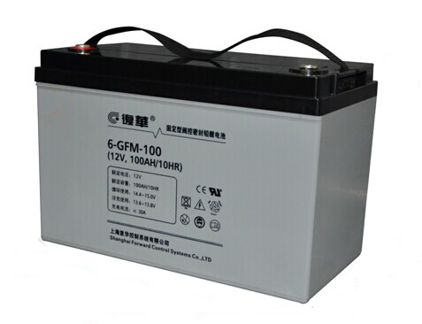 上海复华蓄电池12V100AH铅酸免维护6-GFM-100