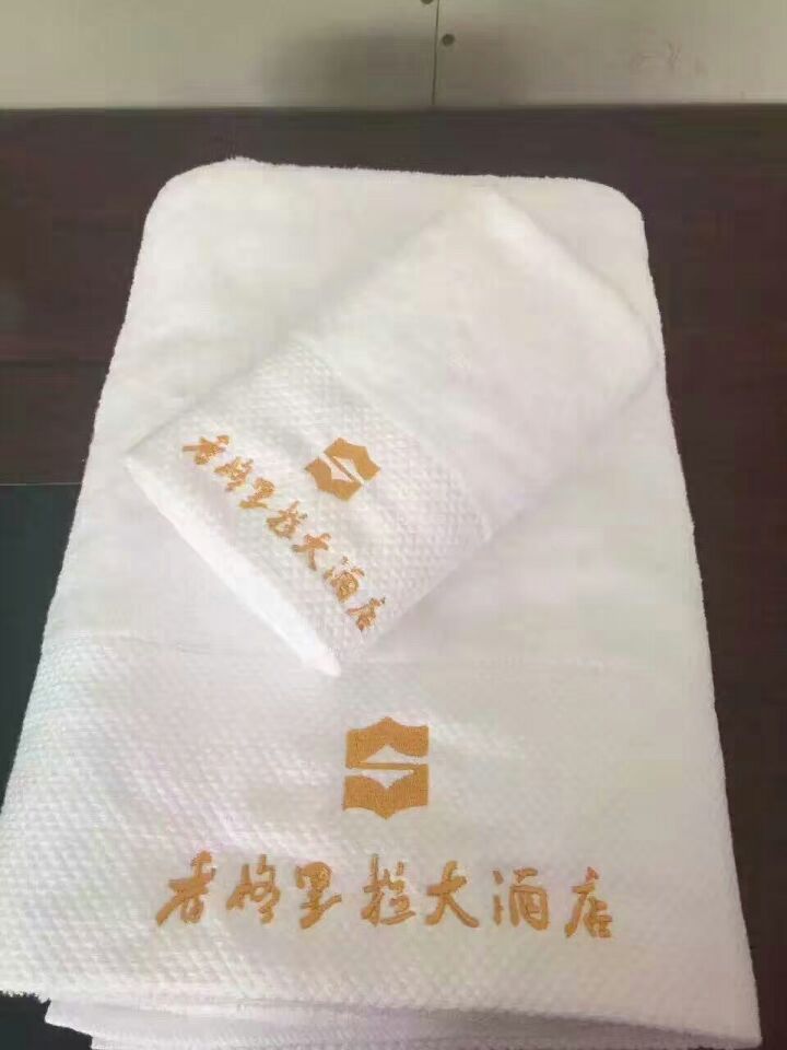 缎边绣花星级酒店宾馆纯棉吸水毛巾