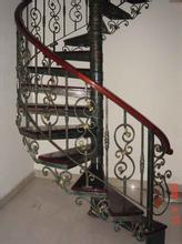 天津丽泽铁艺楼梯设计加工中心旋转楼梯加工设计铁艺楼梯护手