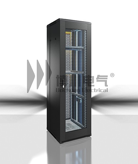 WE加厚型系列机柜 时代博川防静电弧形网孔机柜 网络服务器机柜
