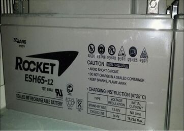 火箭ROCKET蓄电池ES65-12/12V，65AH