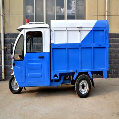 德利泰牌 TX-JYX500 500升塑料垃圾桶电动三轮保洁车 塑料垃圾箱 质量保证