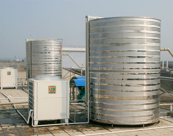 成都商用空气能热泵热水机组工程安装企业单位员工洗澡使用