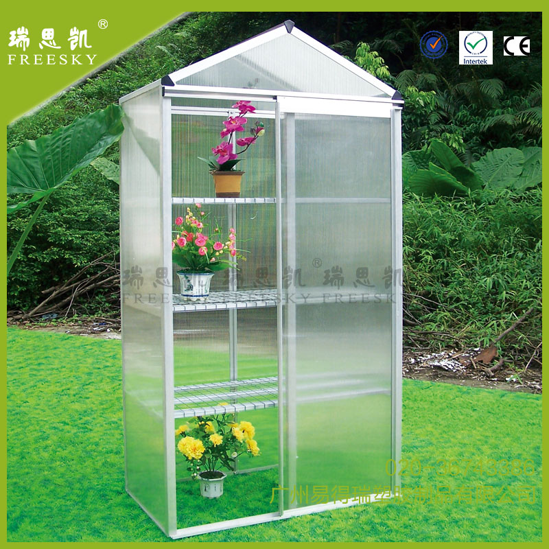 小型温室花房 庭院铝合金PC阳光板暖房 花棚保温隔热