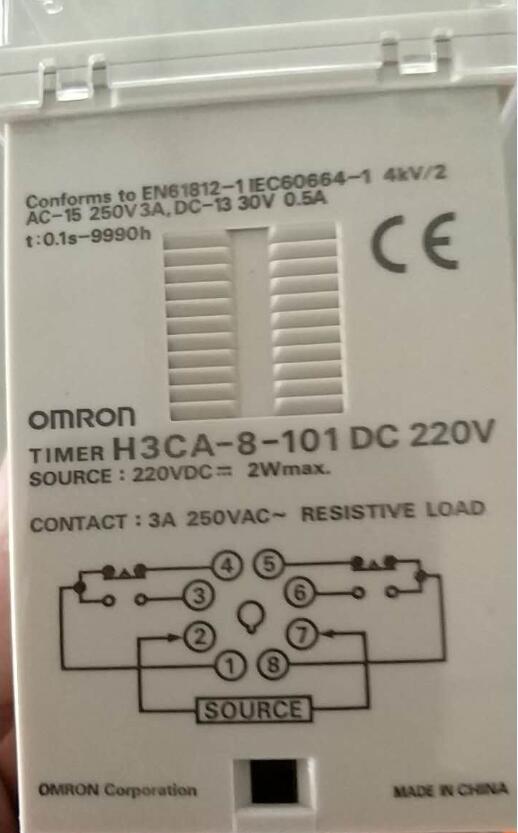 欧姆龙电子计数器/时间继电器 H3CA-8-101 DC220V,H3CA-8 N西北总代理