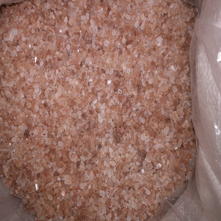 供应粉红色岩盐 **水晶盐 巴基斯坦盐块 玫瑰色盐沙 2-3毫米盐沙
