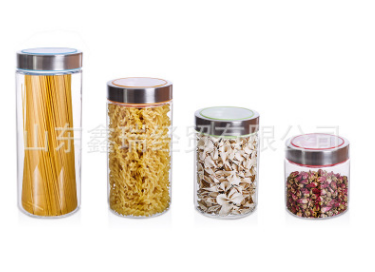 山东鑫瑞经贸自产自销各类玻璃储物罐，梅酒瓶，密封罐，收纳罐