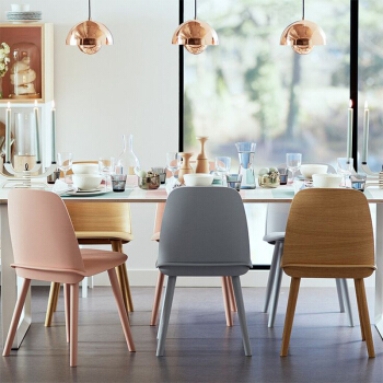 现代时尚创意惭色办公书呆椅 丹麦个性设计餐椅