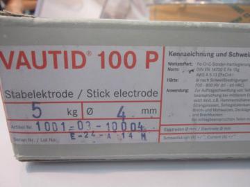 原装进口 德国法奥迪VAUTID-50高合金耐磨焊条焊丝100P