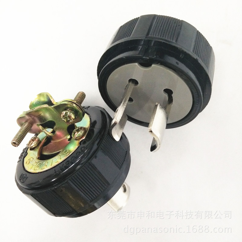 中国台湾进口LKEW隆光插头LK6220与松下WF6220通用 进口插头插座厂家