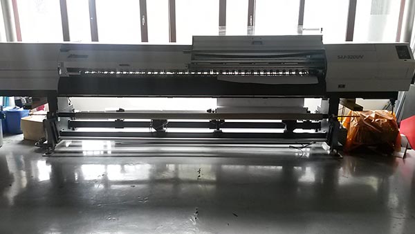 进口8色4喷头荧光高速热升华数码打印机