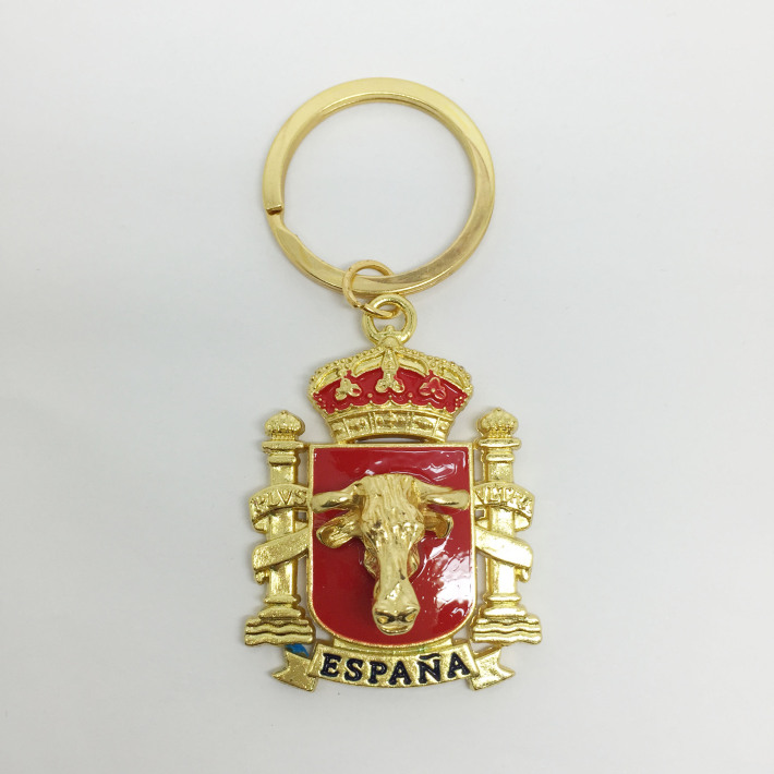 厂家供应西班牙旅游品钥匙扣小挂件