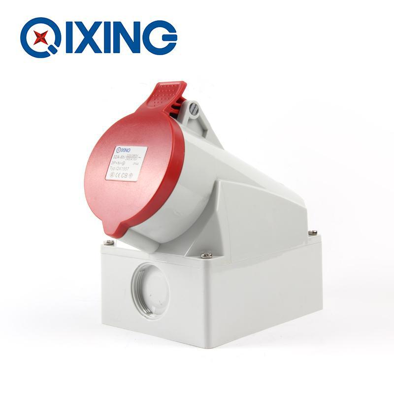厂家直销启星QX1557 系列明装插座 32A 5芯工业防水插座