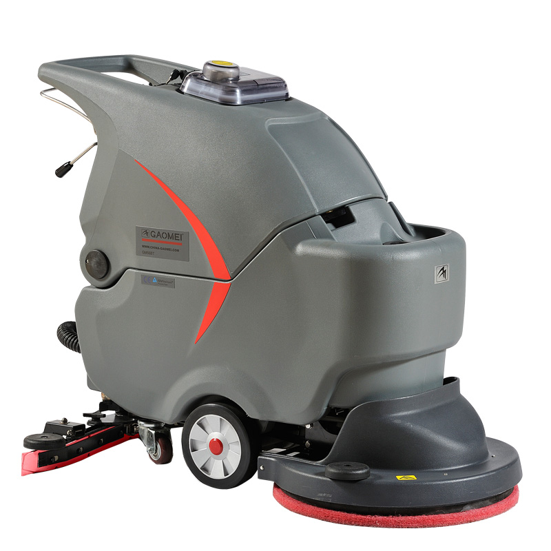 油污地面清洗用电动拖地机 无锡高美手推式自动洗地机