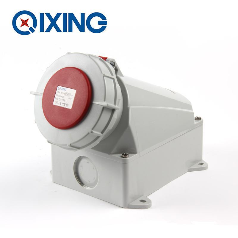 厂家直销启星QX136系列明装插座 63A/5芯工业防水插座