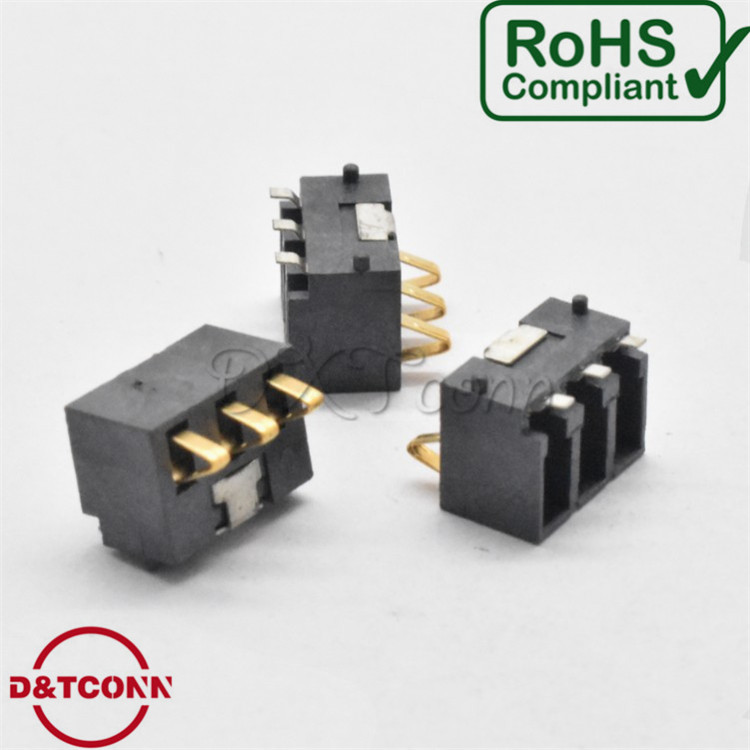 DXT 电池连接器间距2.5PH高6.0H弹片式公座5.4/7.2/8.0