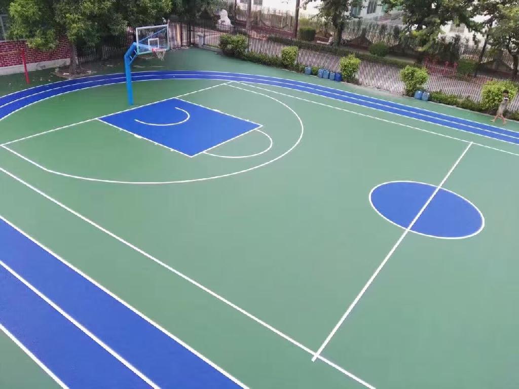 重庆硅PU篮球场网球场羽毛球场施工价格性价比高
