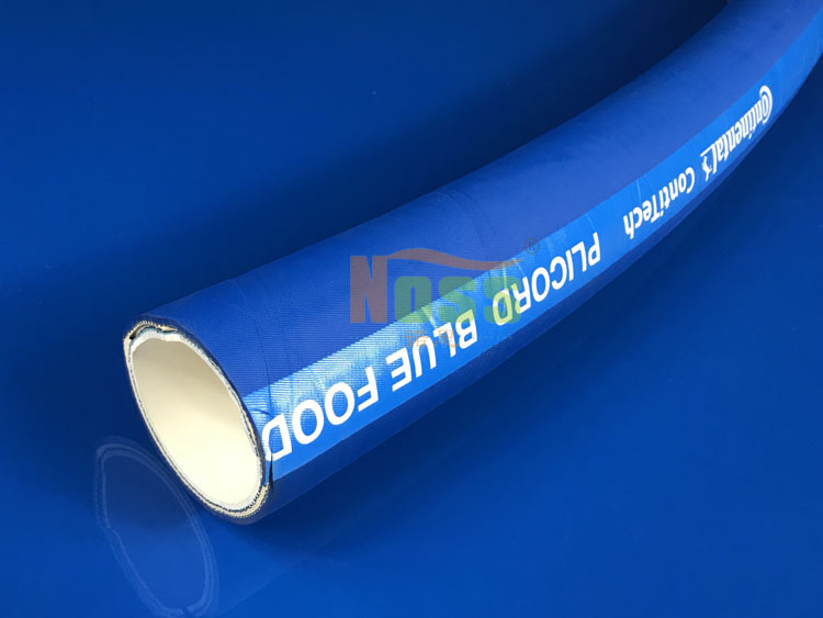 卫生级蓝皮管 食品级钢丝加强EPDM软管 油脂性食物抽吸输送管