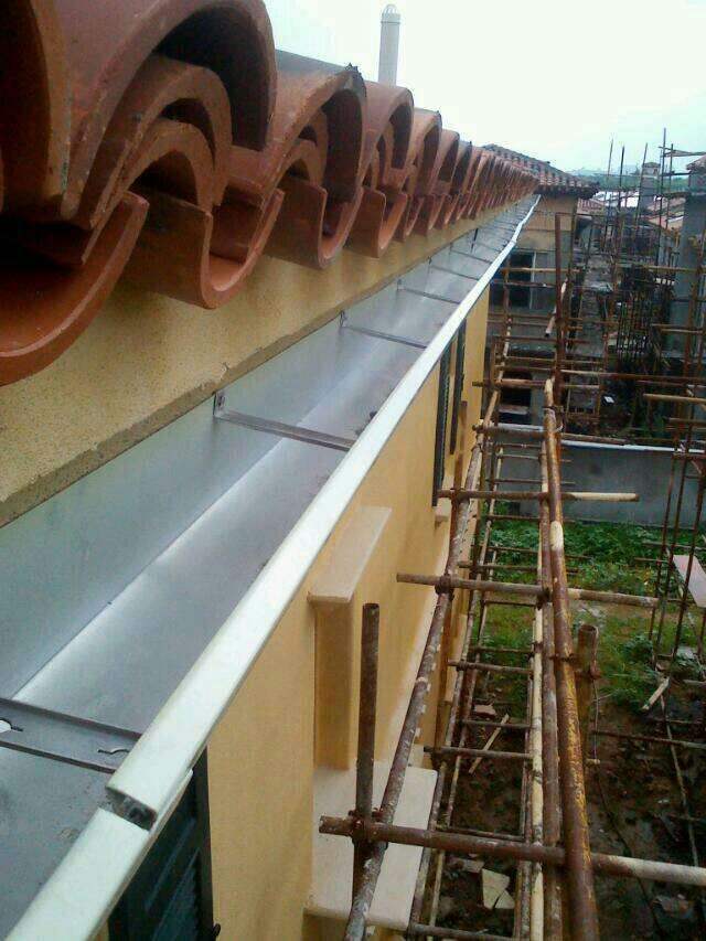 蚌埠市落水系统厂家专销彩铝天沟雨水管