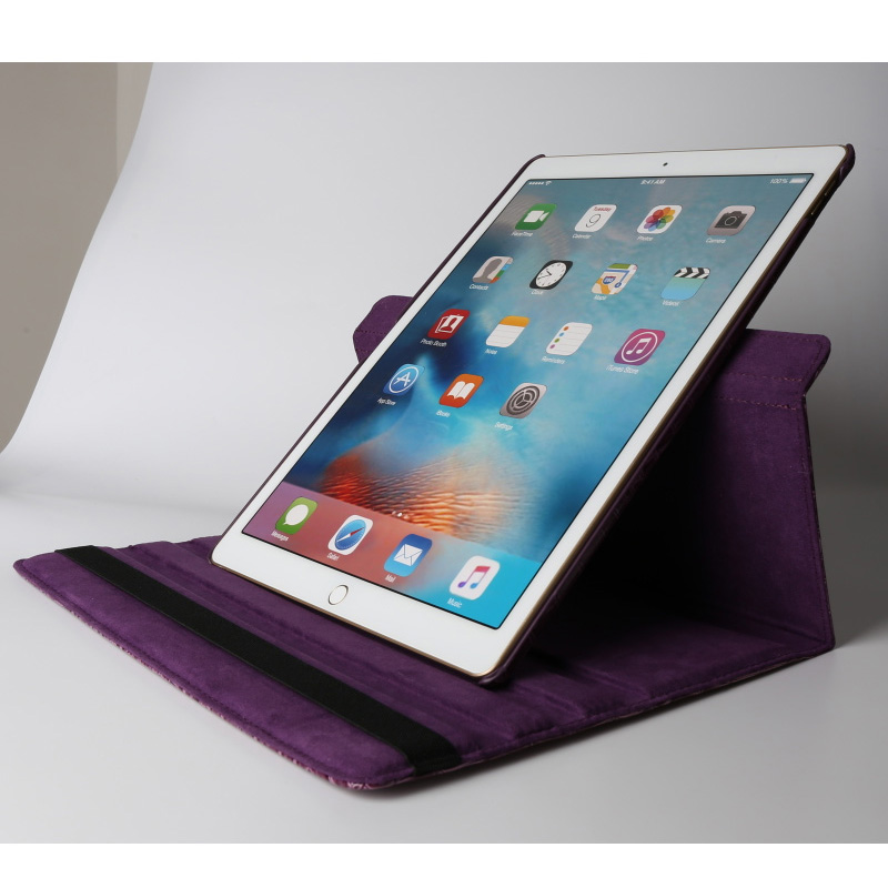 东莞ipad保护套工厂带支撑休眠360度旋转iPad Pro保护壳来样订做
