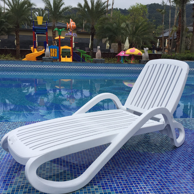 上海户外沙滩椅批发星级酒店游泳馆休闲躺椅承重180KG