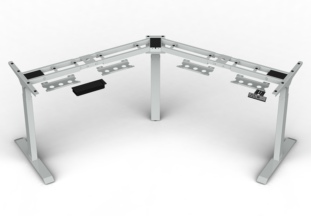 sunyyoSY-A105-120° 办公桌一体化升降桌自动化办公桌升降台人工学学习桌