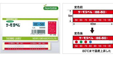 厂家直销nichigi日油技研温度标贴5E-100