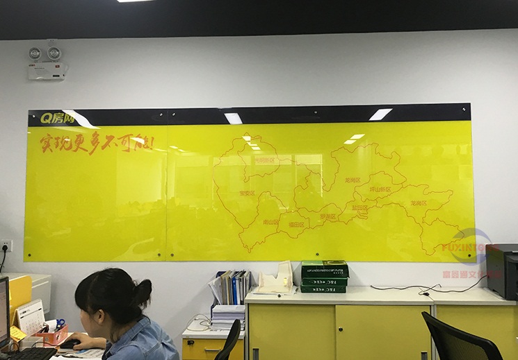 茂名教学学习玻璃白板O广州安装家用玻璃白板O玻璃板可定制