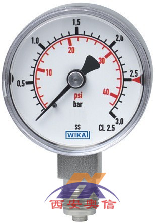 西安奥信 德国WIKA双刻度压力表232.50 山东WIKA 全不锈钢压力表