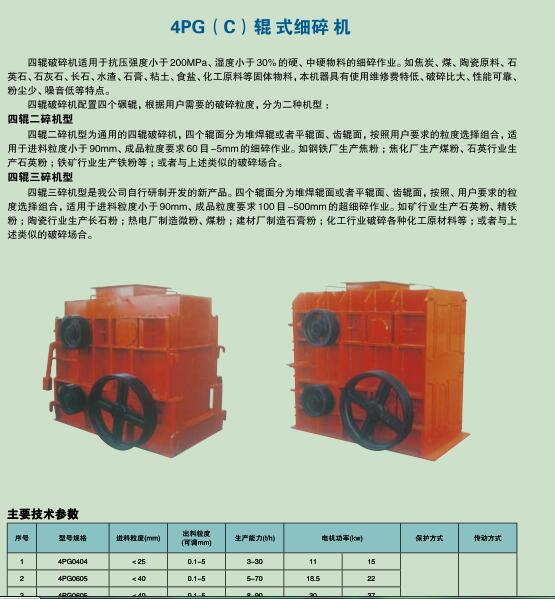 潍坊兴永重机专业生产4PG C 辊式细碎机