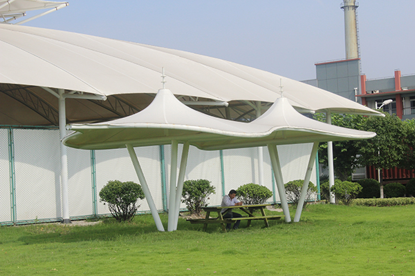 公园绿化膜景观膜伞防雨车棚专业设计