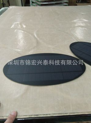 单晶硅电池片 7W18V高效椭圆形太阳能板 太阳能路灯板