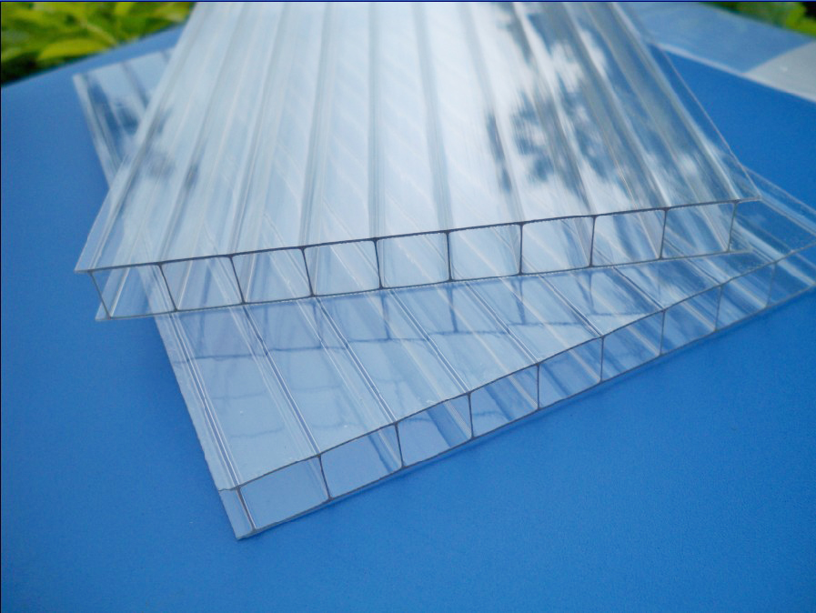 厂家PC阳光板隔断采光塑料中空板