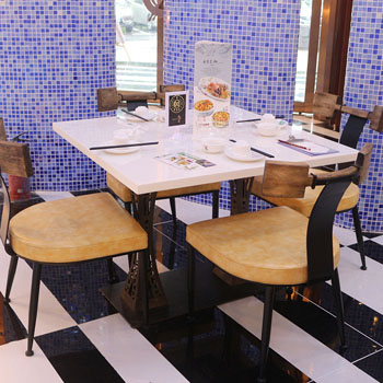 法式西餐厅餐桌餐椅沙发组合连锁餐饮企业*供应商