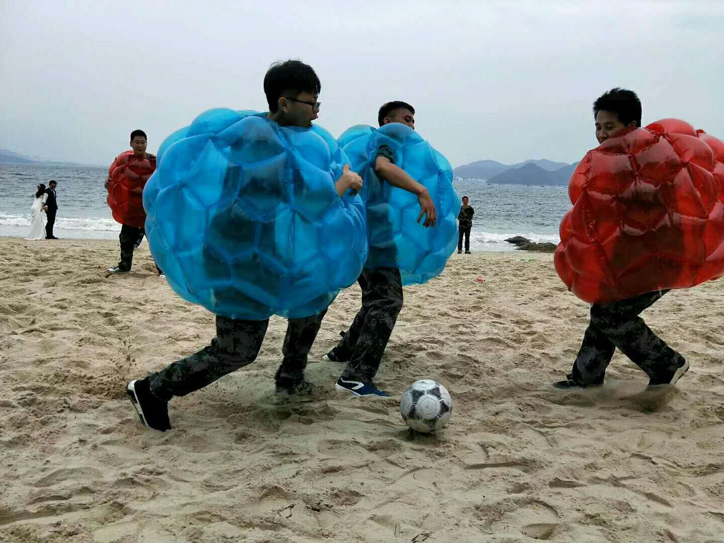 充气碰碰足球撞撞球趣味运动会拓展训练道具器材成人儿童泡泡足球