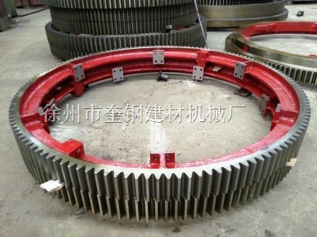 优质铸钢加工1.8X36米活性炭转炉大齿轮