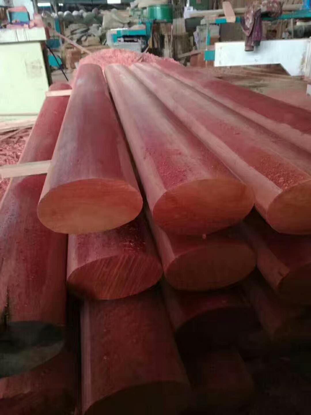 文科园林公司用的红梢木全部是上海韵桐木业供应