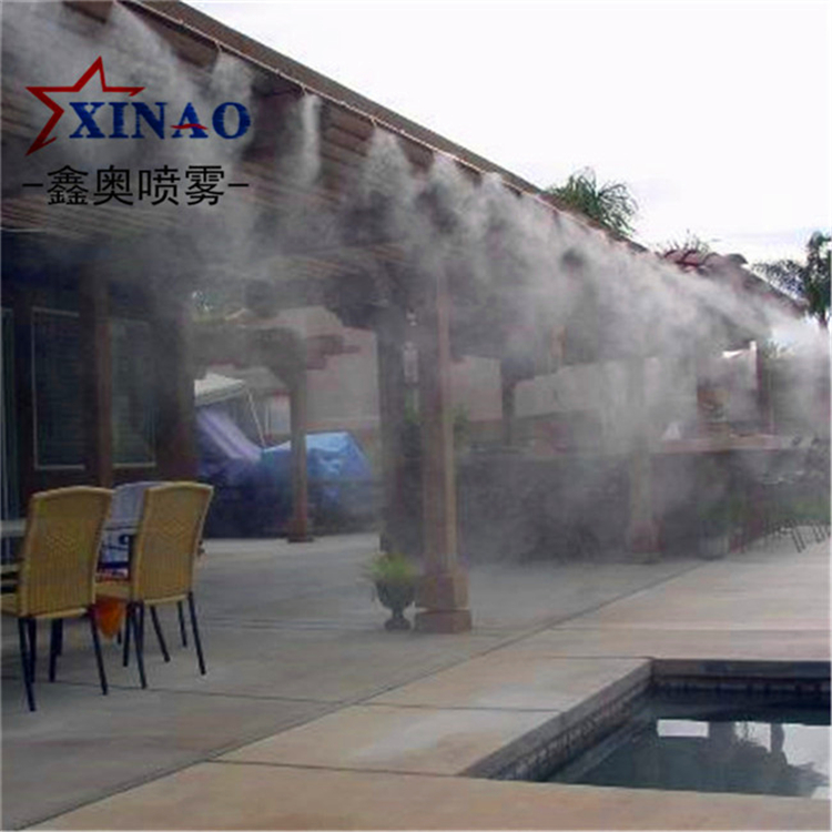 广州鑫奥景区喷雾降温设备 景观高压喷雾降温设备 庭院全自动喷雾降温设备