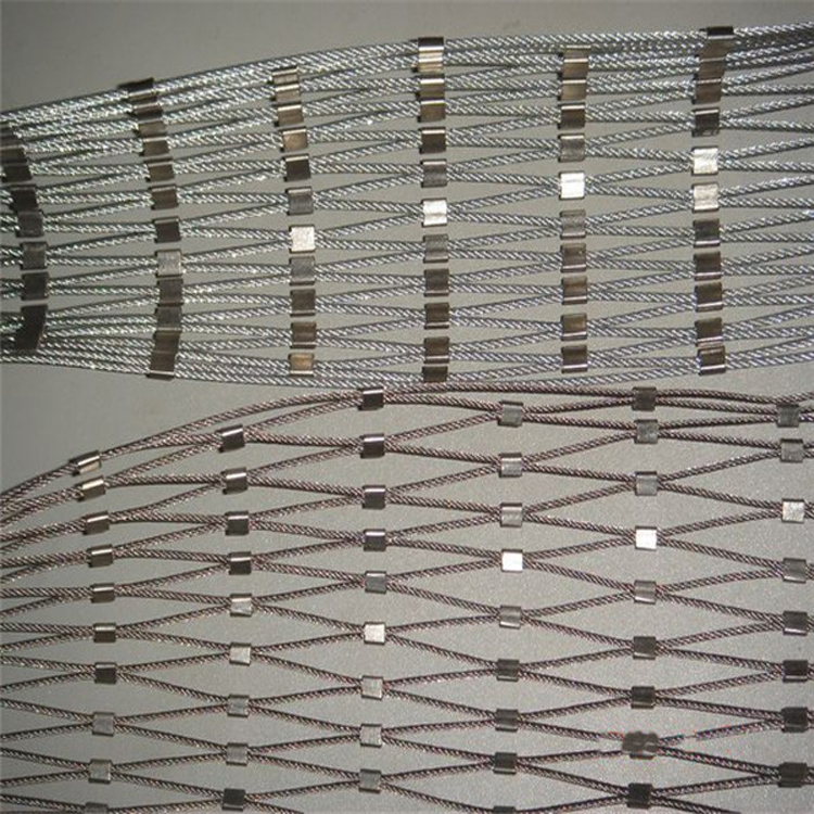 不锈钢桥梁围栏网 楼梯防护网 不锈钢编织304绳网围网厂家