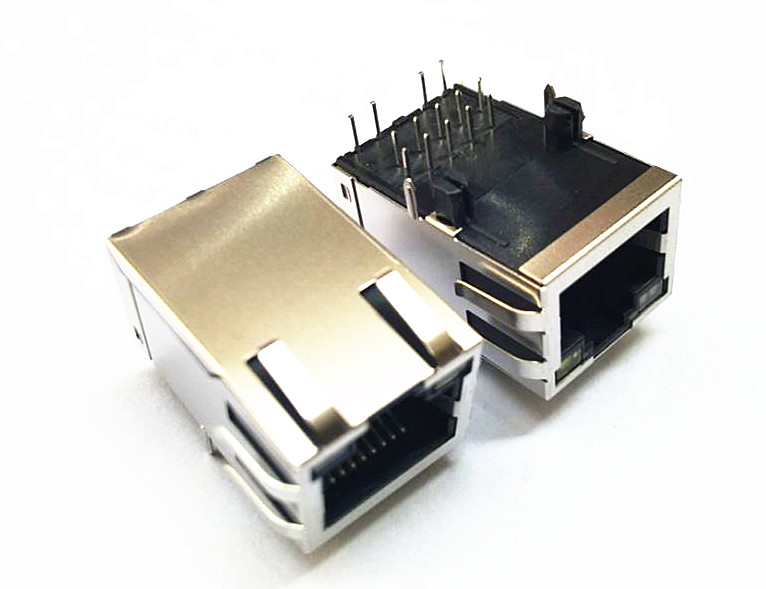 供应优质rj45内置变压器\滤波器网络连接器 水晶头母座 网络插座
