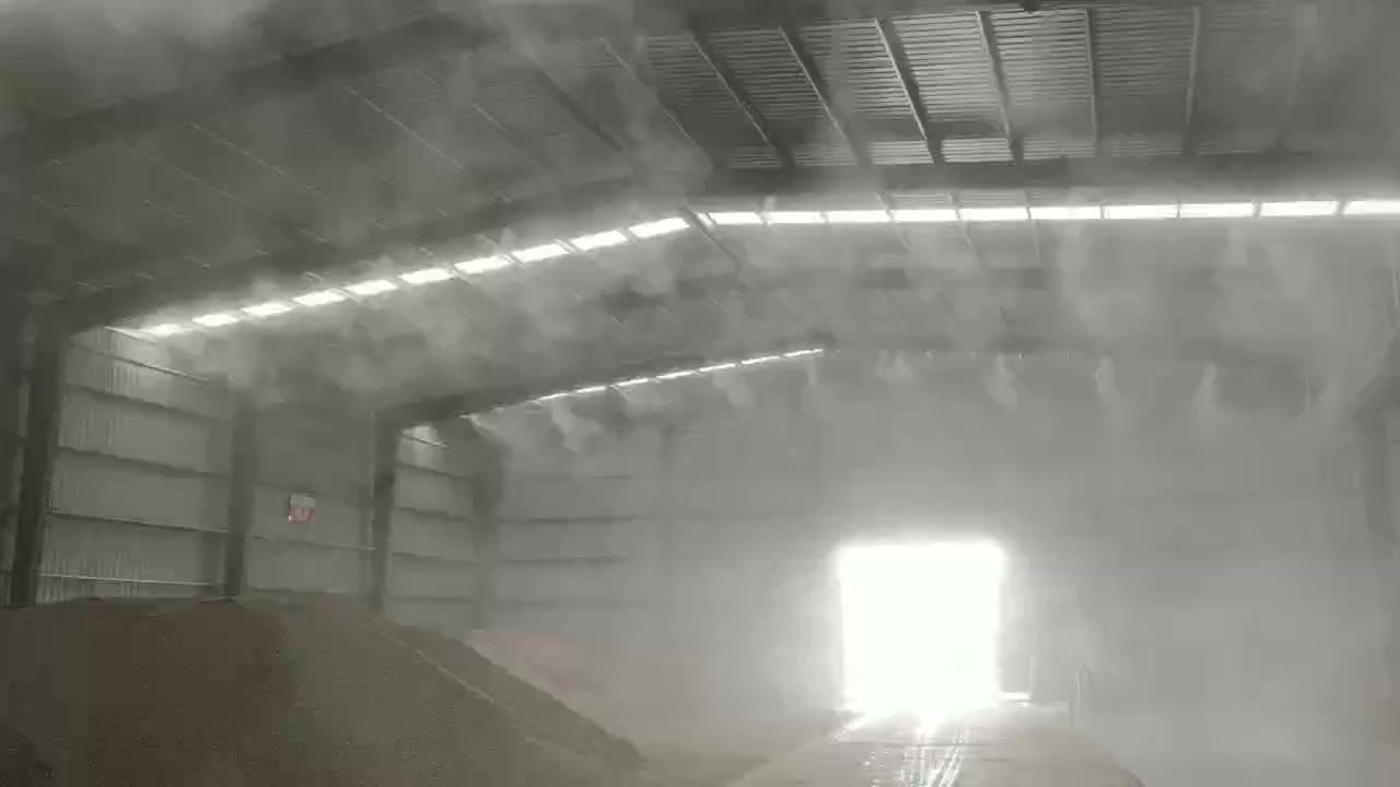 辉县干雾抑尘设备 水泥厂降尘喷淋系统 不积水