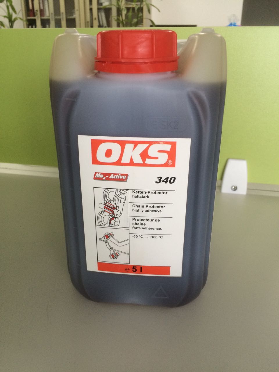 德国原装OKS 340链条油高宝印刷机**链条润滑剂5升高温速润滑油